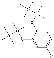 1-Chloro-3,4-bis(tert-butyldimethylsilyloxy)benzene 구조식 이미지