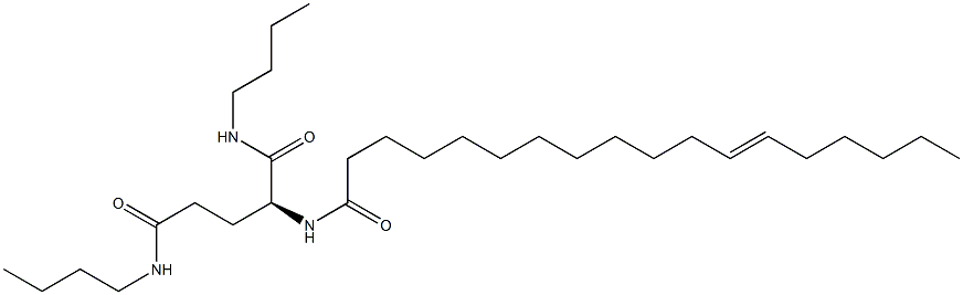 N2-(12-Octadecenoyl)-N1,N5-dibutylglutaminamide Structure