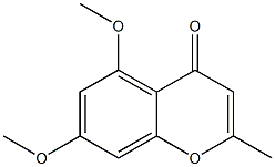 2-Methyl-5,7-dimethoxy-4H-1-benzopyran-4-one Structure