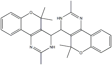 3,3',4,4'-Tetrahydro-2,2',5,5,5',5'-hexamethyl-4,4'-bi[5H-[1]benzopyrano[4,3-d]pyrimidine] Structure