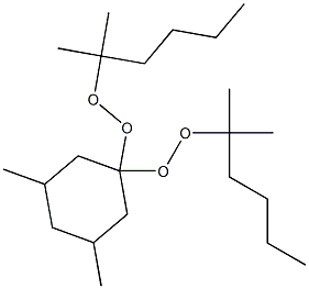 3,5-Dimethyl-1,1-bis(1,1-dimethylpentylperoxy)cyclohexane 구조식 이미지