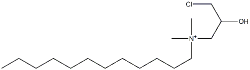 N-(3-Chloro-2-hydroxypropyl)-N,N-dimethyldodecan-1-aminium 구조식 이미지