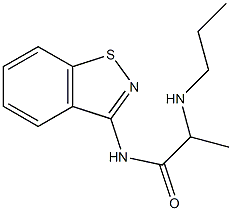 N-(1,2-Benzisothiazol-3-yl)-2-propylaminopropanamide Structure