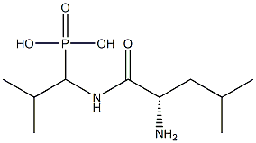 1-(L-Leucylamino)-2-methylpropylphosphonic acid Structure