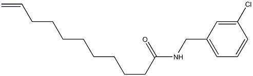 N-(3-Chlorobenzyl)-10-undecenamide Structure