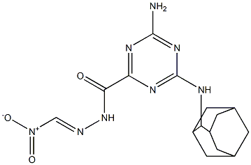 N'-Nitromethylene-4-amino-6-(2-adamantylamino)-1,3,5-triazine-2-carbohydrazide Structure