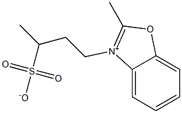 2-Methyl-3-(3-sulfonatobutyl)benzoxazol-3-ium Structure