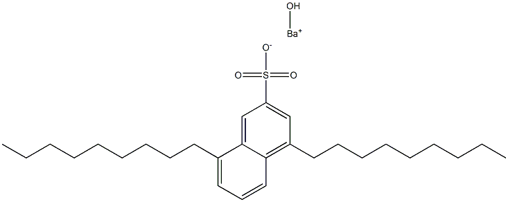 4,8-Dinonyl-2-naphthalenesulfonic acid hydroxybarium salt 구조식 이미지