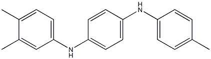 N-(3,4-Dimethylphenyl)-N'-(4-methylphenyl)-p-phenylenediamine 구조식 이미지