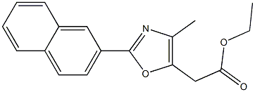 2-(2-Naphthalenyl)-4-methyloxazole-5-acetic acid ethyl ester Structure