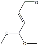 4,4-Dimethoxy-2-methyl-2-butenal 구조식 이미지