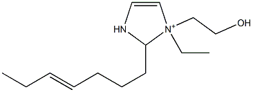 1-Ethyl-2-(4-heptenyl)-1-(2-hydroxyethyl)-4-imidazoline-1-ium 구조식 이미지