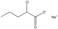 2-Chlorovaleric acid sodium salt Structure