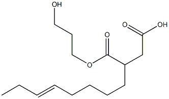 2-(5-Octenyl)succinic acid hydrogen 1-(3-hydroxypropyl) ester 구조식 이미지