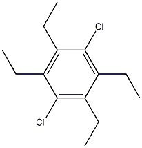 1,4-Dichloro-2,3,5,6-tetraethylbenzene Structure