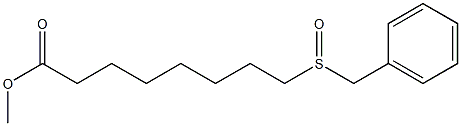 8-(Benzylsulfinyl)octanoic acid methyl ester 구조식 이미지