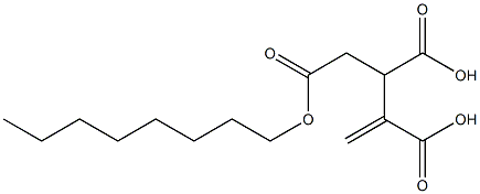 3-Butene-1,2,3-tricarboxylic acid 1-octyl ester Structure