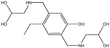 2,5-Bis[[(2,2-dihydroxyethyl)amino]methyl]-4-ethylphenol Structure