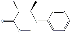 (2S,3R)-2-Methyl-3-(phenylthio)butyric acid methyl ester 구조식 이미지
