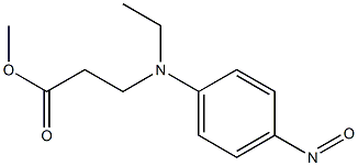 3-(N-Ethyl-4-nitrosoanilino)propionic acid methyl ester Structure