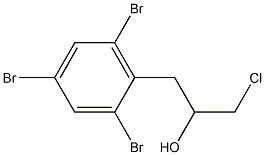 1-Chloro-3-(2,4,6-tribromophenyl)-2-propanol 구조식 이미지