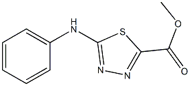 5-(Phenylamino)-1,3,4-thiadiazole-2-carboxylic acid methyl ester 구조식 이미지