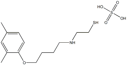 2-[4-(2,4-Xylyloxy)butyl]aminoethanethiol sulfate Structure