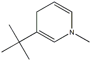 1-Methyl-3-tert-butyl-1,4-dihydropyridine 구조식 이미지