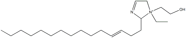 1-Ethyl-1-(2-hydroxyethyl)-2-(3-pentadecenyl)-3-imidazoline-1-ium 구조식 이미지