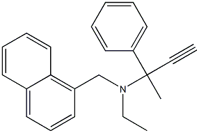 N-Ethyl-N-(1-naphtylmethyl)(3-phenyl-1-butyn-3-yl)amine 구조식 이미지