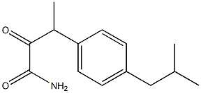 3-(p-Isobutylphenyl)-2-oxobutyramide 구조식 이미지