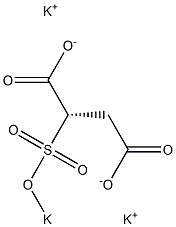 [S,(-)]-2-(Potassiosulfo)succinic acid dipotassium salt 구조식 이미지