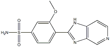 4-(1H-Imidazo[4,5-c]pyridin-2-yl)-3-methoxybenzenesulfonamide 구조식 이미지