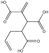 3-Butene-1,2,3-tricarboxylic acid 1-(2-propenyl) ester Structure