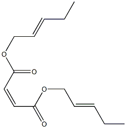 Maleic acid di-2-pentenyl ester 구조식 이미지