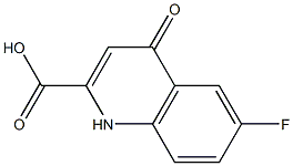 6-Fluoro-1,4-dihydro-4-oxoquinoline-2-carboxylic acid Structure