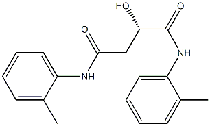 [S,(-)]-2-Hydroxy-N,N'-di(o-tolyl)succinamide 구조식 이미지
