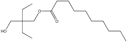 Decanoic acid 2-ethyl-2-(hydroxymethyl)butyl ester Structure