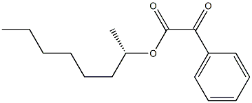 (+)-2-Phenylglyoxylic acid (S)-1-methylheptyl ester 구조식 이미지