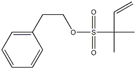 1,1-Dimethyl-2-propene-1-sulfonic acid (2-phenylethyl) ester Structure