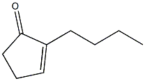 2-Butyl-2-cyclopenten-1-one 구조식 이미지