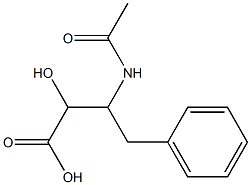 3-Acetylamino-2-hydroxy-4-phenylbutyric acid Structure