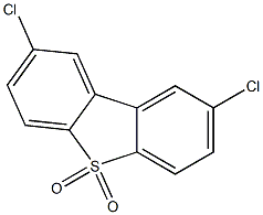 2,8-Dichlorodibenzothiophene 5,5-dioxide Structure