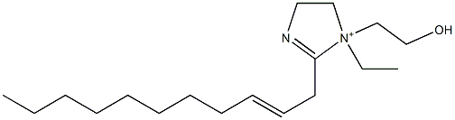 1-Ethyl-1-(2-hydroxyethyl)-2-(2-undecenyl)-2-imidazoline-1-ium Structure