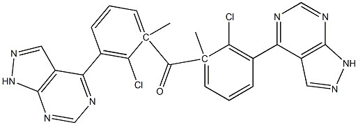 1-Methyl-1H-pyrazolo[3,4-d]pyrimidin-4-yl(2-chlorophenyl) ketone Structure