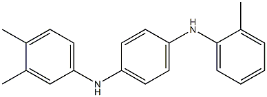 N-(3,4-Dimethylphenyl)-N'-(2-methylphenyl)-p-phenylenediamine Structure