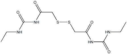 1,1'-(Dithiobismethylenebiscarbonyl)bis[3-ethylurea] 구조식 이미지