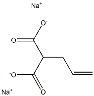 (2-Propenyl)malonic acid disodium salt Structure
