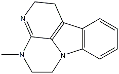 2,3,5,6-Tetrahydro-3-methyl-1H-3,4,10b-triazafluoranthene 구조식 이미지