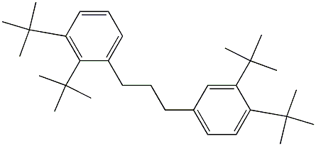 1-(2,3-Di-tert-butylphenyl)-3-(3,4-di-tert-butylphenyl)propane 구조식 이미지